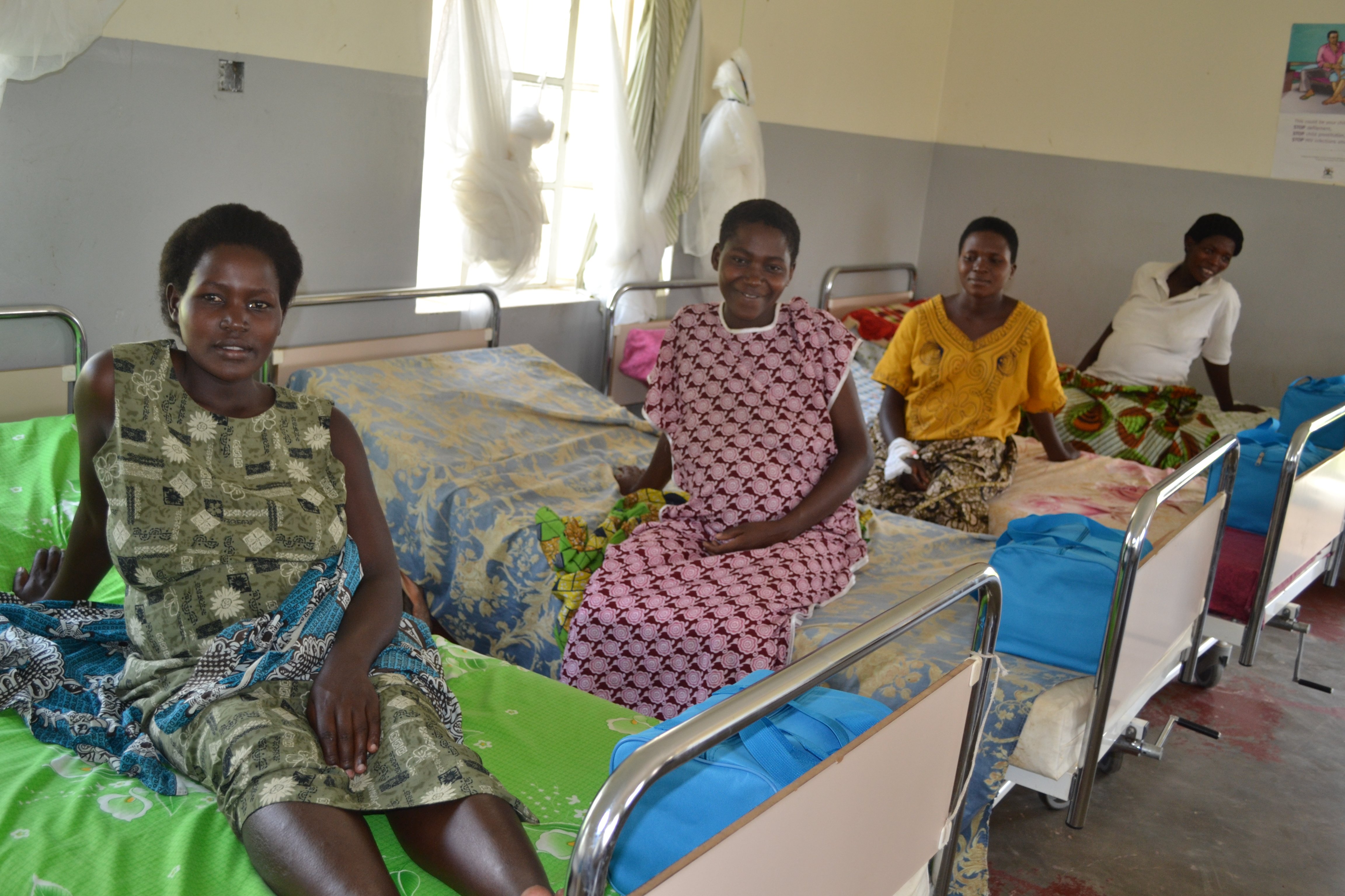 A group of women waiting for safe delivery at Kihihi Health Centre IV in Western Uganda