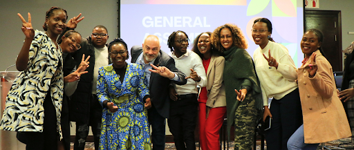  The newly elected AfriYAN ESA Committee with members from UNFPA ESARO and SRHR Africa Trust