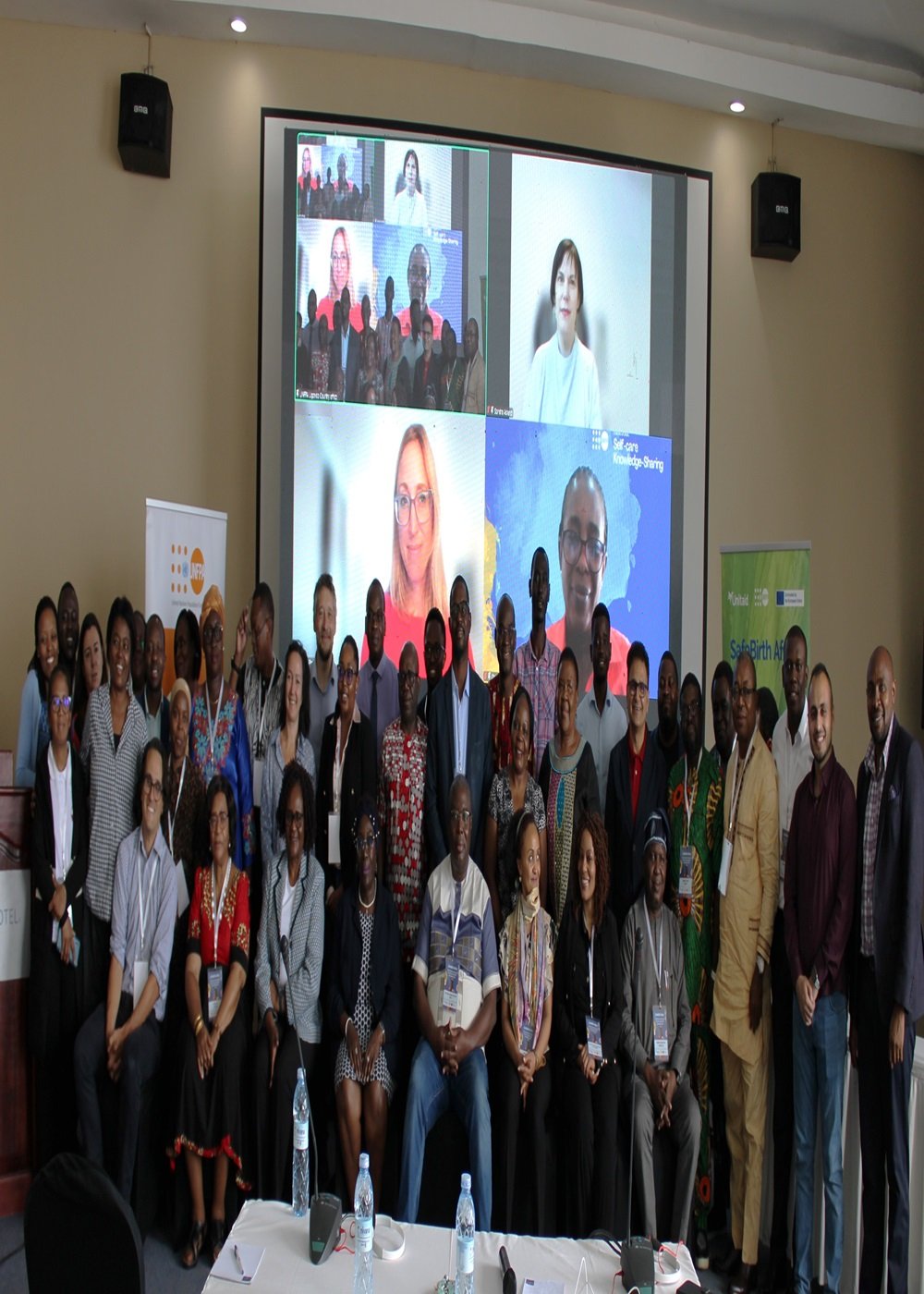 Delegates from the five Safe Africa Project countries in a group photo at the end of the three-da co-creation meeting in Entebbe, Uganda. PHOTO: UNFPA/Evelyn Matsamura Kiapi.