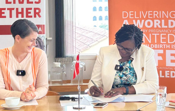 H.E. Ambassador Signe Winding Albjerg and UNFPA Country representative Ms. Gift Malunga