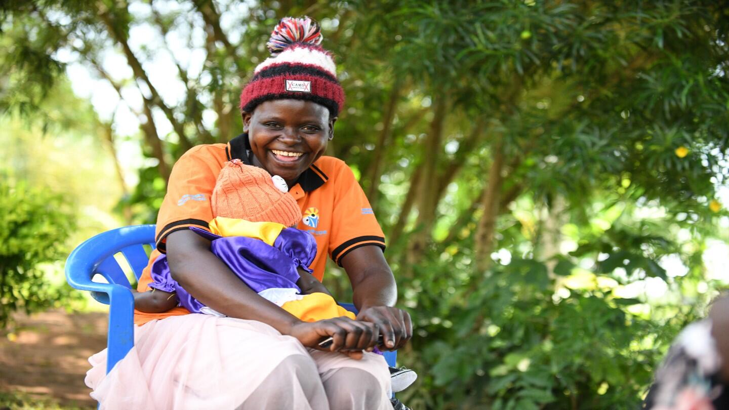 Twenty-two year-old Justine Auma can smile again after a fistula repair.