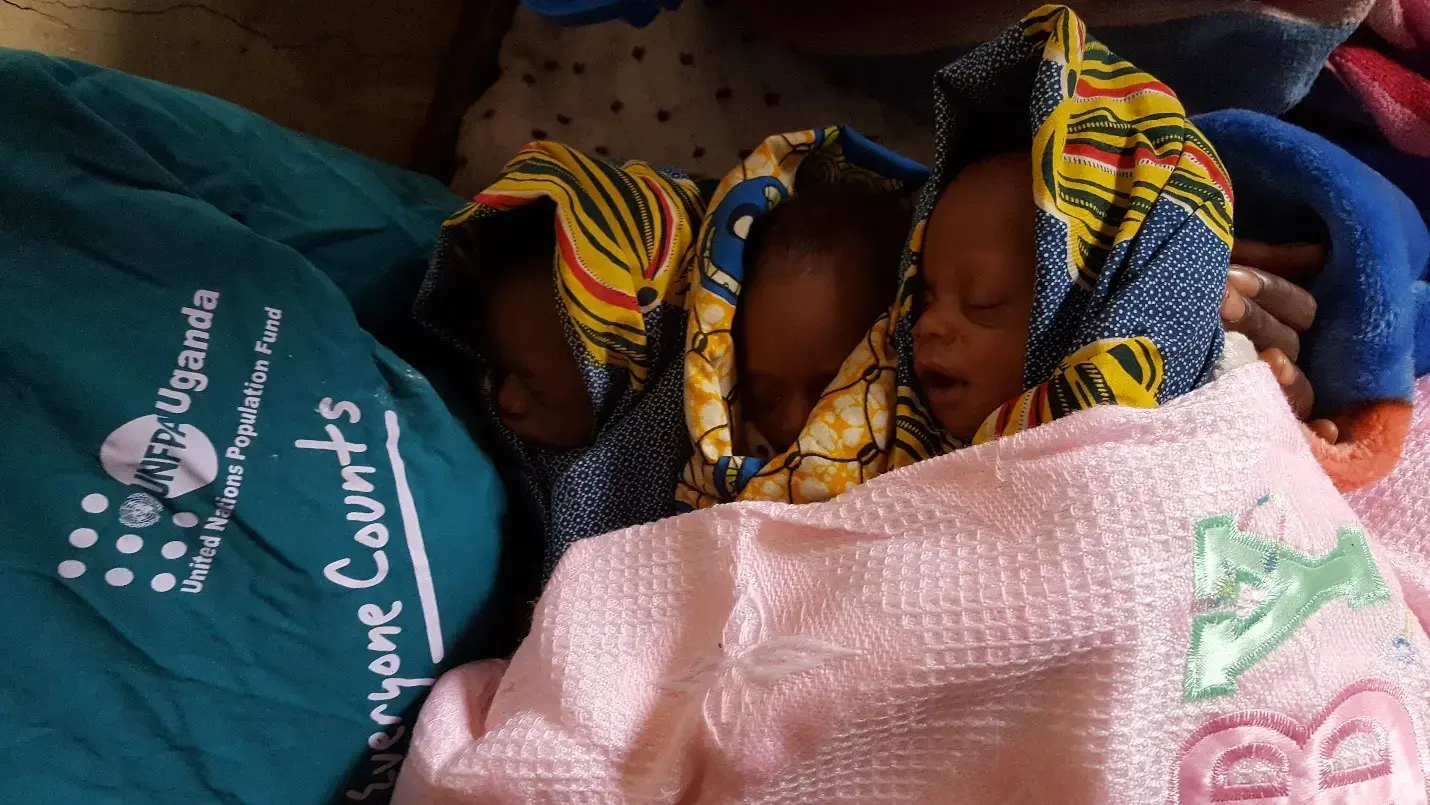 Triplets, twins and singles; heartwarming safe births from Kyangwali Refugee Settlement