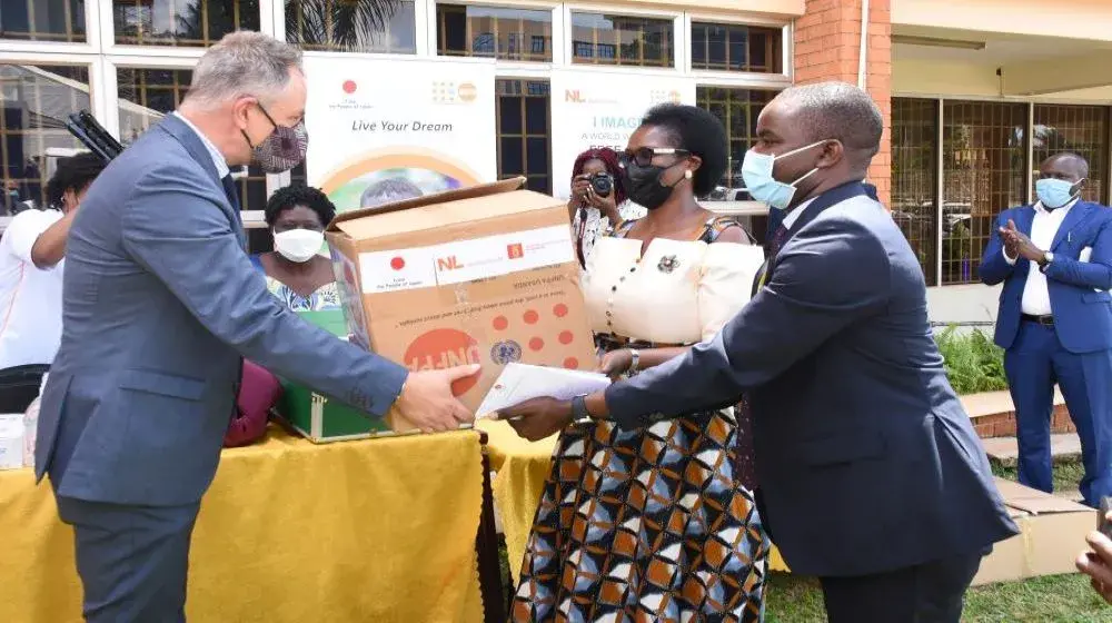 UNFPA hands over PPE to Ministry of Health to maintain access to sexual and reproductive health services amid COVID-19, supported by Denmark, Japan and the Netherlands