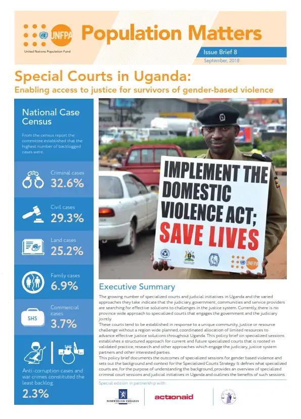 Special Courts in Uganda: Enabling access to justice for survivors of gender-based violence