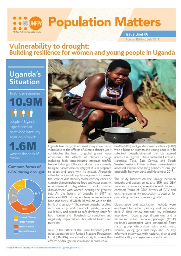 Vulnerability to drought: Building resilience for women and young people in Uganda