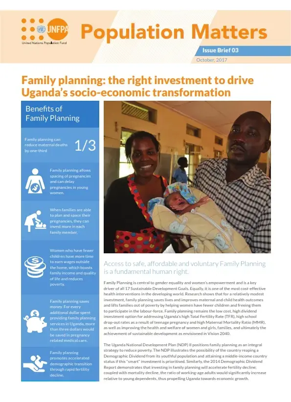 Family planning: The right investment to drive Uganda’s socio-economic transformation