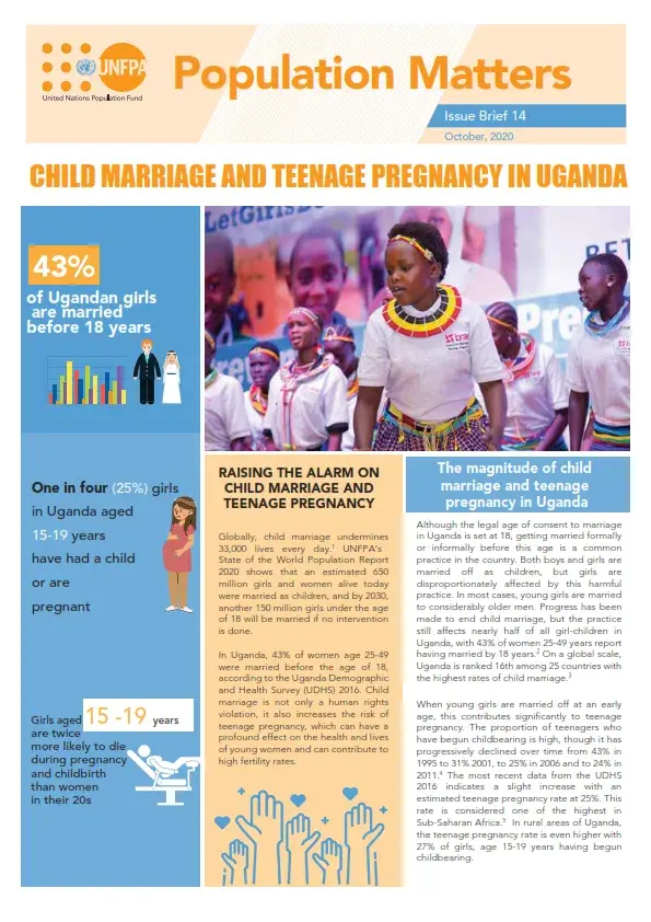 Child Marriage and Teenage Pregnancy in Uganda