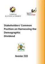 Stakeholders’ Common Position on Harnessing the Demographic Dividend