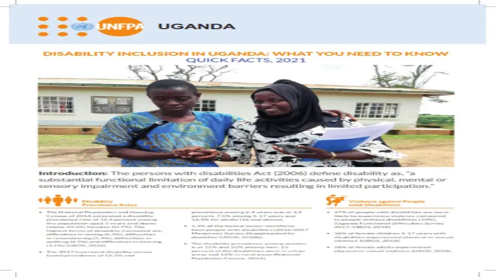 DISABILITY INCLUSION IN UGANDA: WHAT YOU NEED TO KNOW