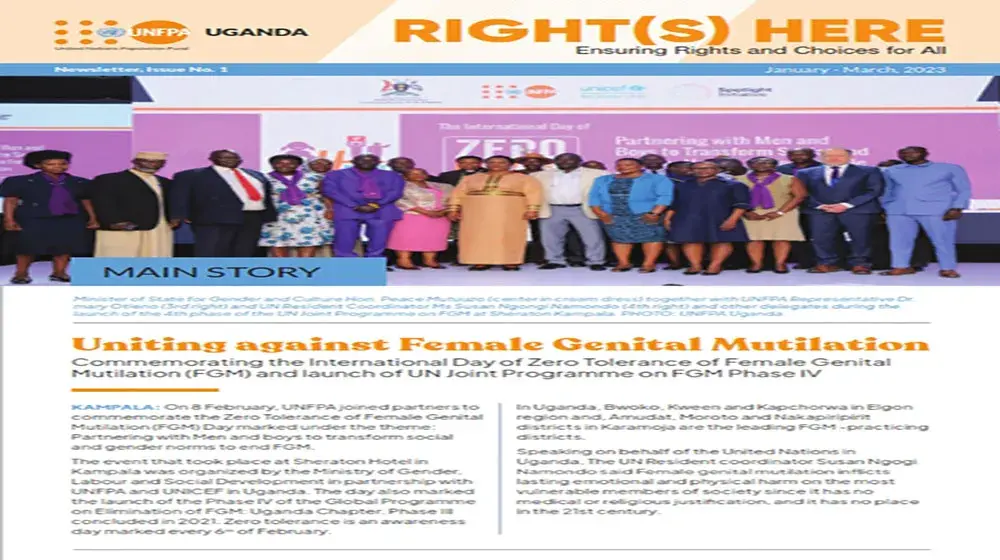 UNFPA Uganda Quarterly Newsletter Issue 1 Quarter 1 2023