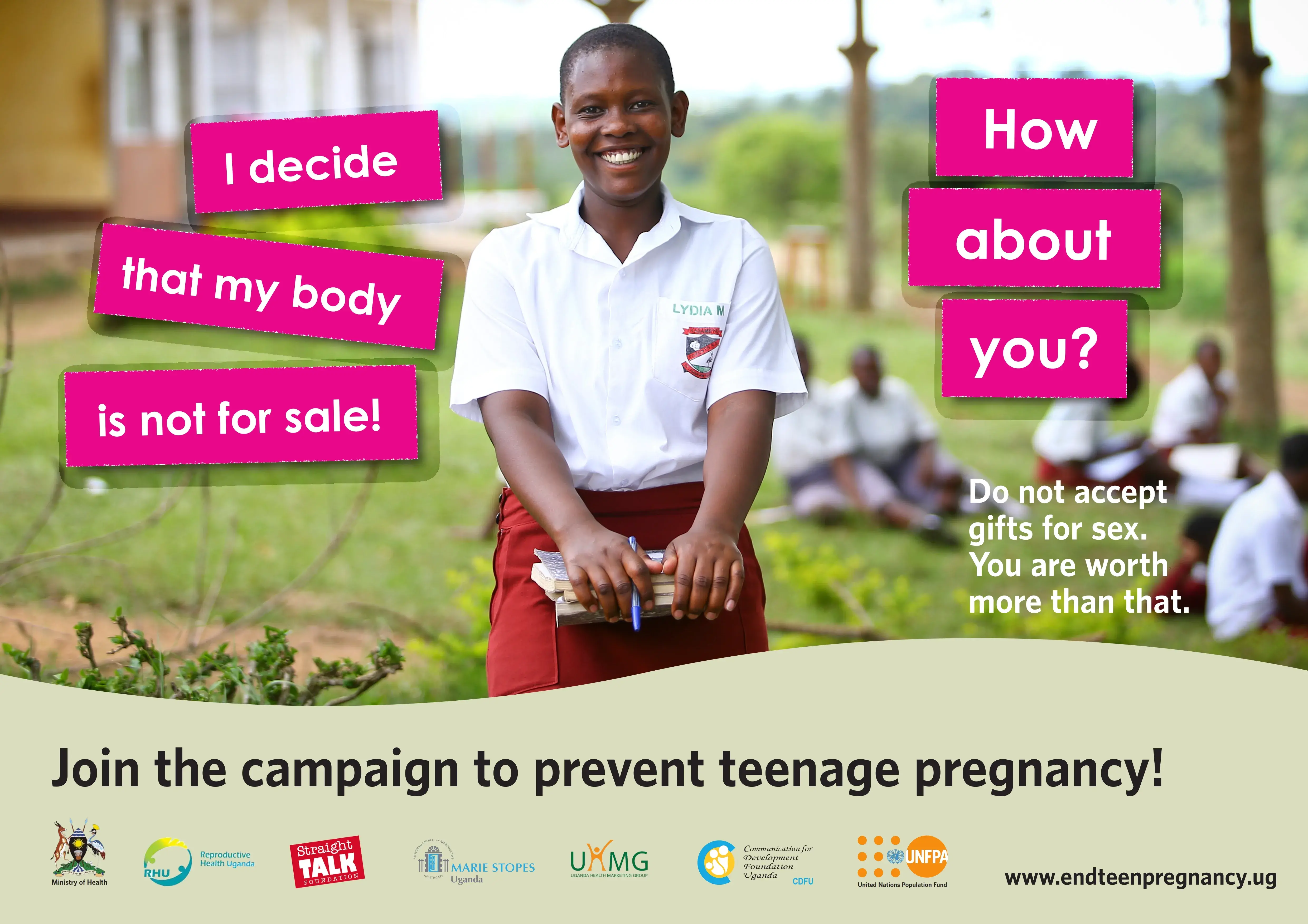 End Teenage Pregnancy Campaign Poster