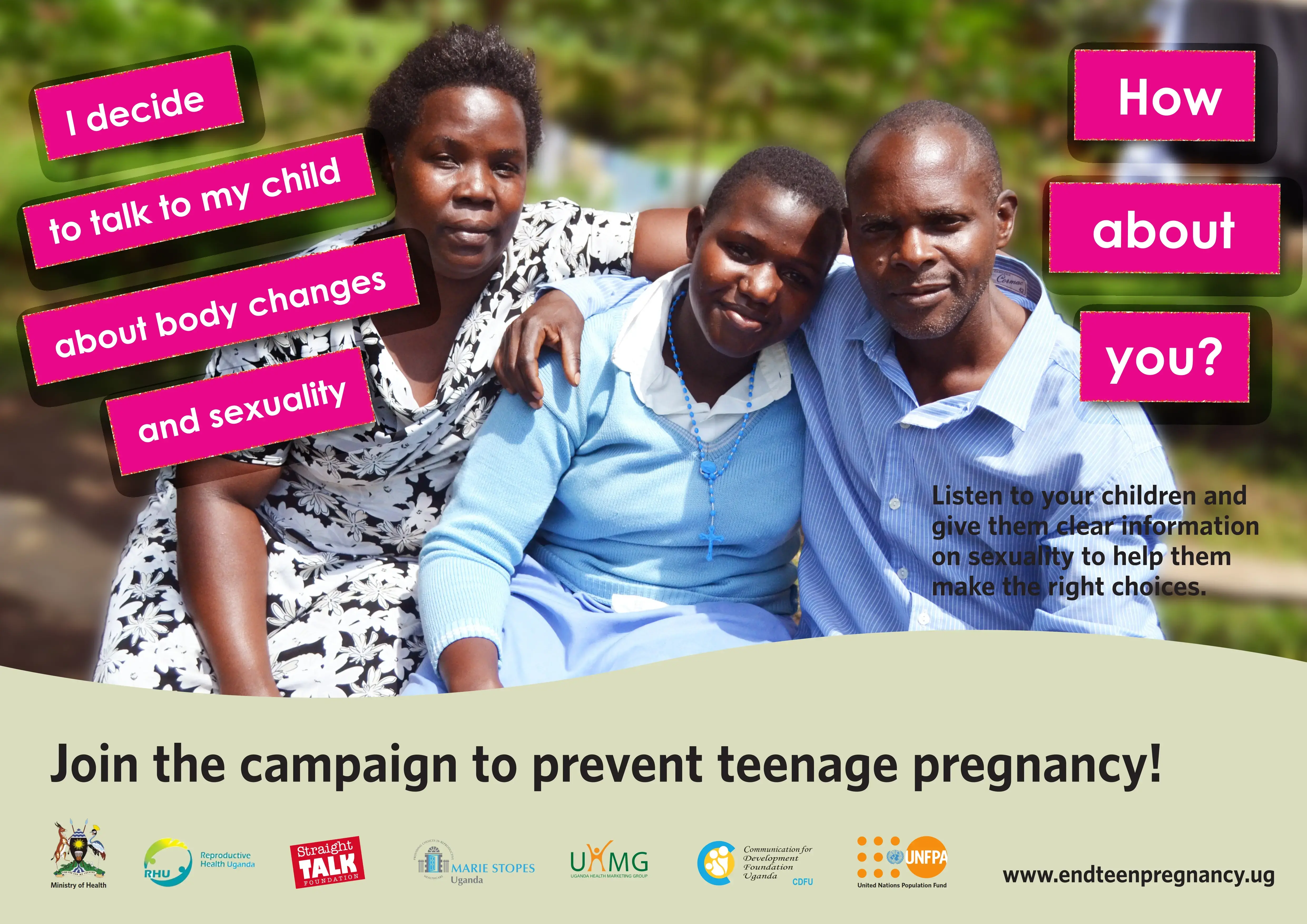 End Teenage Pregnancy Campaign Poster