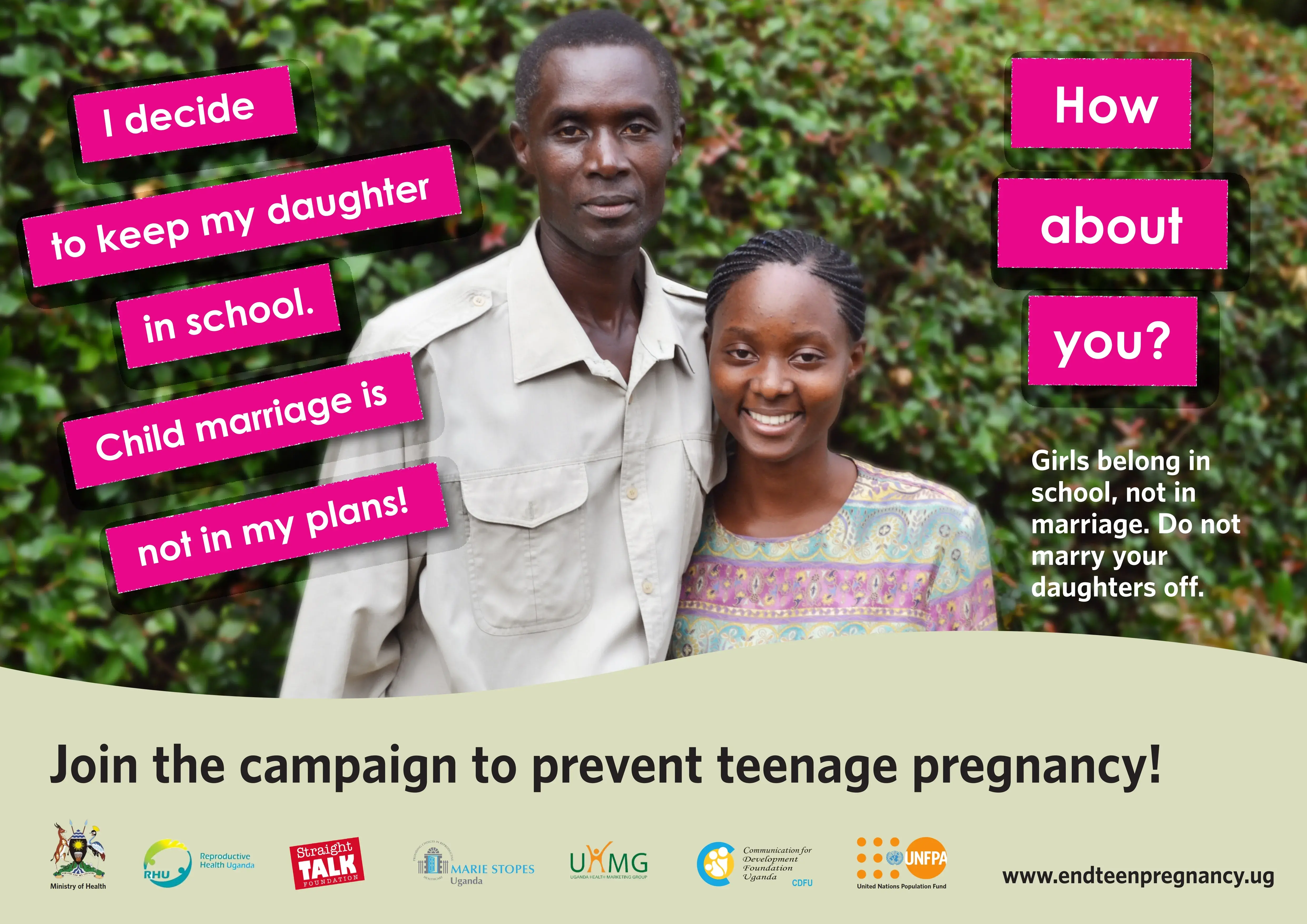 End Teenage Pregnancy Campaign Poster